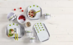 Berger Dots Melamin Geschirr-Set 16-tlg. Blau