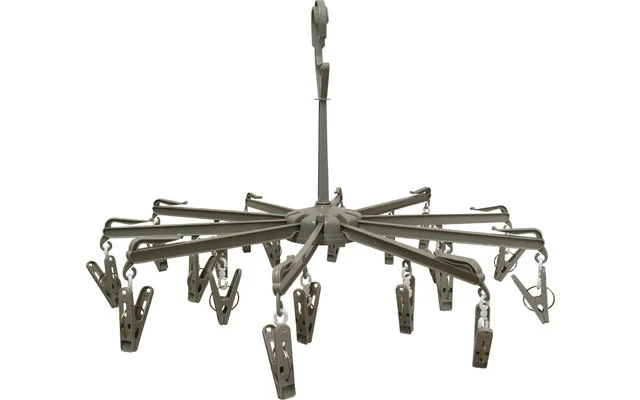 Mini-Wäschespinne Kunststoff 10-armig Inkl. Klammern 2 Mini-Wäschespinne Kunststoff 10-armig Inkl. Klammern – Bild 2