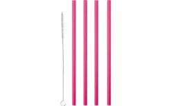 Metaltex Mehrweg Trinkhalme Inkl. Reinigungsbürste 12-tlg.