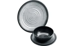 Flamefield Granite Melamin Geschirr-Set 12-tlg. Aqua