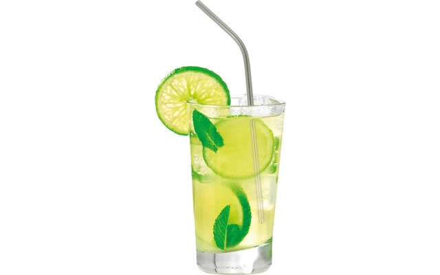 Metaltex Edelstahl Trinkhalm-Set Inkl. Reinigungsbürste 4 Tlg. 1 Metaltex Edelstahl Trinkhalm-Set Inkl. Reinigungsbürste 4 Tlg.