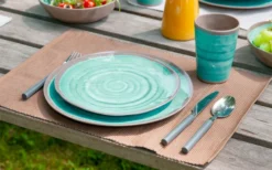 Bo-Camp Melamin Becher Set 4 Teilig Grau/braun