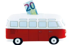 VW Collection T1 Bulli Spardose Keramik Blau