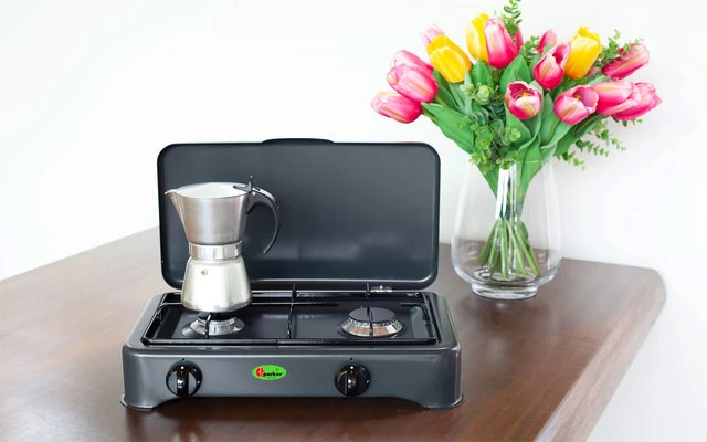 CF Parker 2-flammiger Gaskocher Ohne Zündsicherung Anthrazit 3 CF Parker 2-flammiger Gaskocher Ohne Zündsicherung Anthrazit – Bild 3