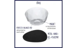 Silwy® Magnet-Bowl Schüssel Set 6 Stück Weiß