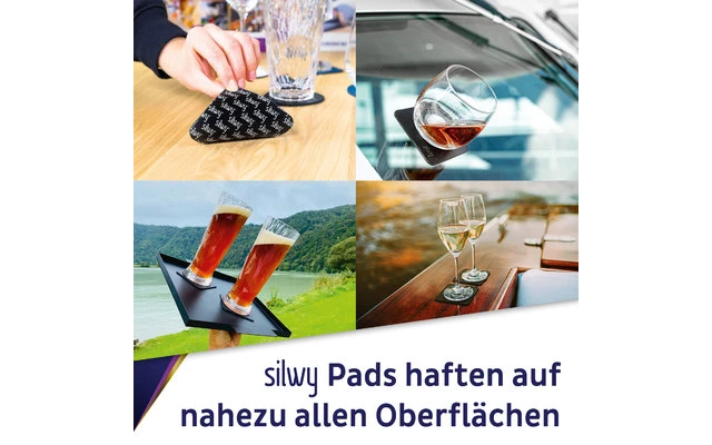 Silwy® Magnet-Kunststoffgläser Longdrink Inkl. Metallische Gel-Untersetzer 2 Stück Transparent (300 Ml) 3 Silwy® Magnet-Kunststoffgläser Longdrink Inkl. Metallische Gel-Untersetzer 2 Stück Transparent (300 Ml) – Bild 3