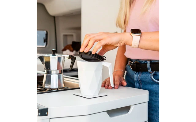 Silwy® Magnet-Coffeecup Tasse Mit Deckel Inkl. Metall Nano Gel Pad (300 Ml) 5 Silwy® Magnet-Coffeecup Tasse Mit Deckel Inkl. Metall Nano Gel Pad (300 Ml) – Bild 5