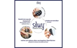 Silwy® Power Magnete Inkl. 4 Klebepunkte -Verkaufe Mobilkuche 435789 3104682