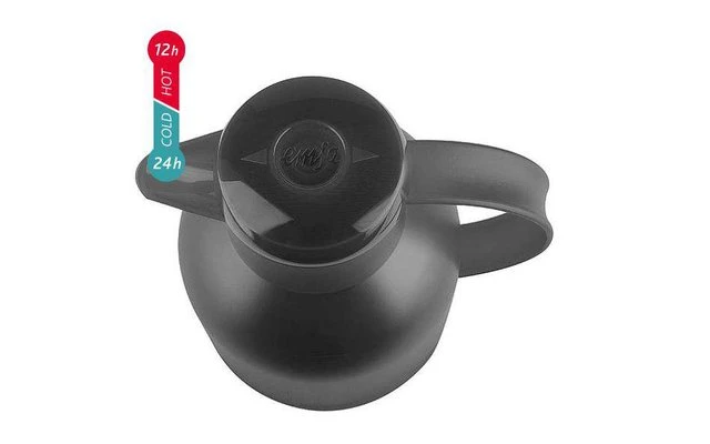 Emsa Isolierkanne Samba 1 Liter Schwarz Transluzent 3 Emsa Isolierkanne Samba 1 Liter Schwarz Transluzent – Bild 3
