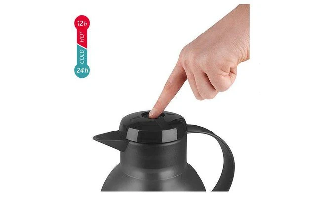 Emsa Isolierkanne Samba 1 Liter Anthrazit Transluzent 6 Emsa Isolierkanne Samba 1 Liter Anthrazit Transluzent – Bild 6