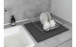 Wenko Mikrofaser Abtropfmatte Miko Grau -Verkaufe Mobilkuche 492443 3504803 1