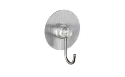 Wenko Static-Loc Nickelhaken Wandhaken Edelstahl Optik 4er Set