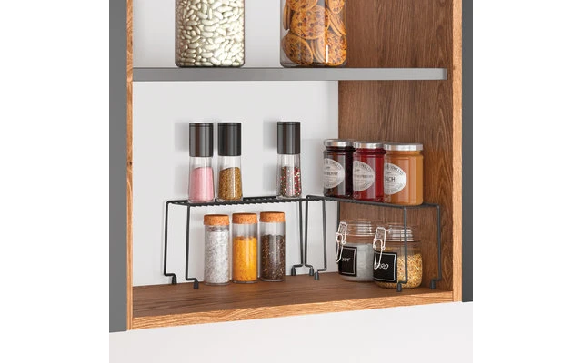 Metaltex Spice-Bridge Lava Schrankeinsatz 2er-Set 1 Metaltex Spice-Bridge Lava Schrankeinsatz 2er-Set