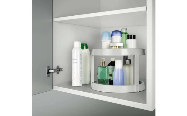 Metaltex Giro 2 Drehregal/ Küchenrondell 2- Etg. 28 X 21 Grau 1 Metaltex Giro 2 Drehregal/ Küchenrondell 2- Etg. 28 X 21 Grau