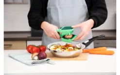 Nicer Dicer Quick Professional Set Gemüseschneider 12 Teilig Grün -Verkaufe Mobilkuche 578231 3958383