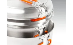 GSI Glacier Edelstahl Base Camper Kochset 6 Teilig Large -Verkaufe Mobilkuche 648942 4582095