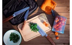 GSI Rakau Gourmet Messer Set Inklusive Schneidebrett Und Messerschärfer 7 Teilig -Verkaufe Mobilkuche 659280 4582203