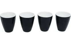 Gimex Eierbecherset Royal 4 Teilig Weiß/gelb