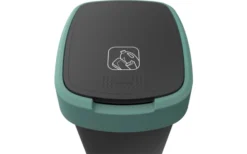 Rotho Twist Abfalleimer Mit Schwing- Und Klappdeckel 25 Liter Dunkelsilber -Verkaufe Mobilkuche 689040 4830122 1