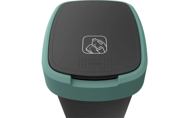 Rotho Twist Abfalleimer Mit Schwing- Und Klappdeckel 25 Liter Mistletoe Grün 6 Rotho Twist Abfalleimer Mit Schwing- Und Klappdeckel 25 Liter Mistletoe Grün – Bild 6